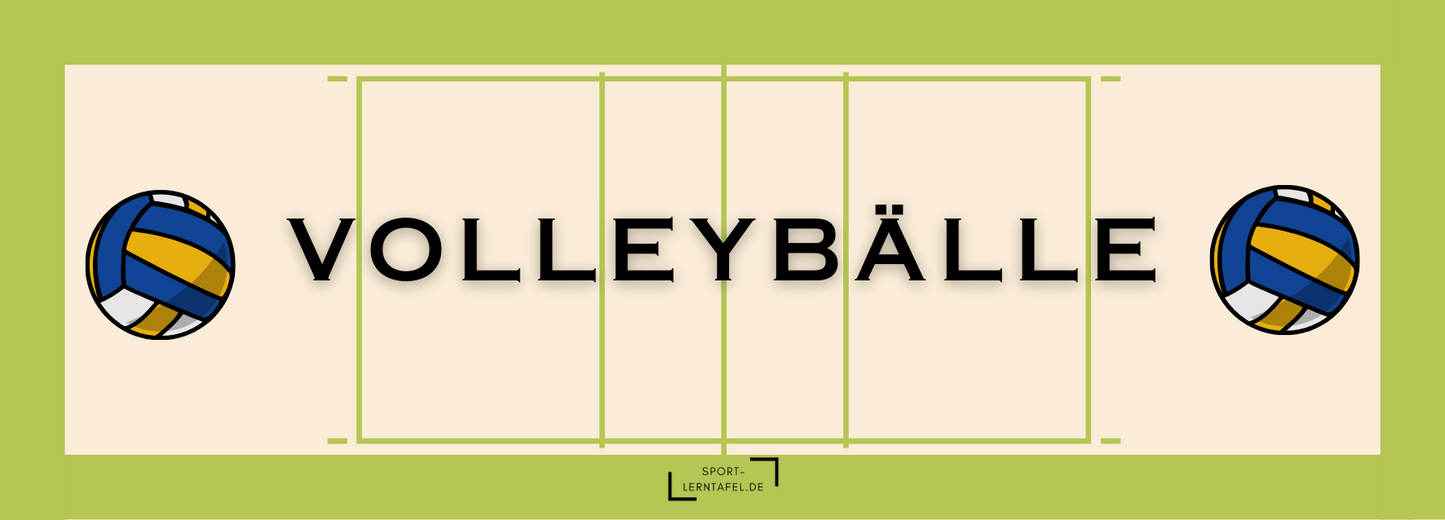 Aufkleber "Volleybälle"