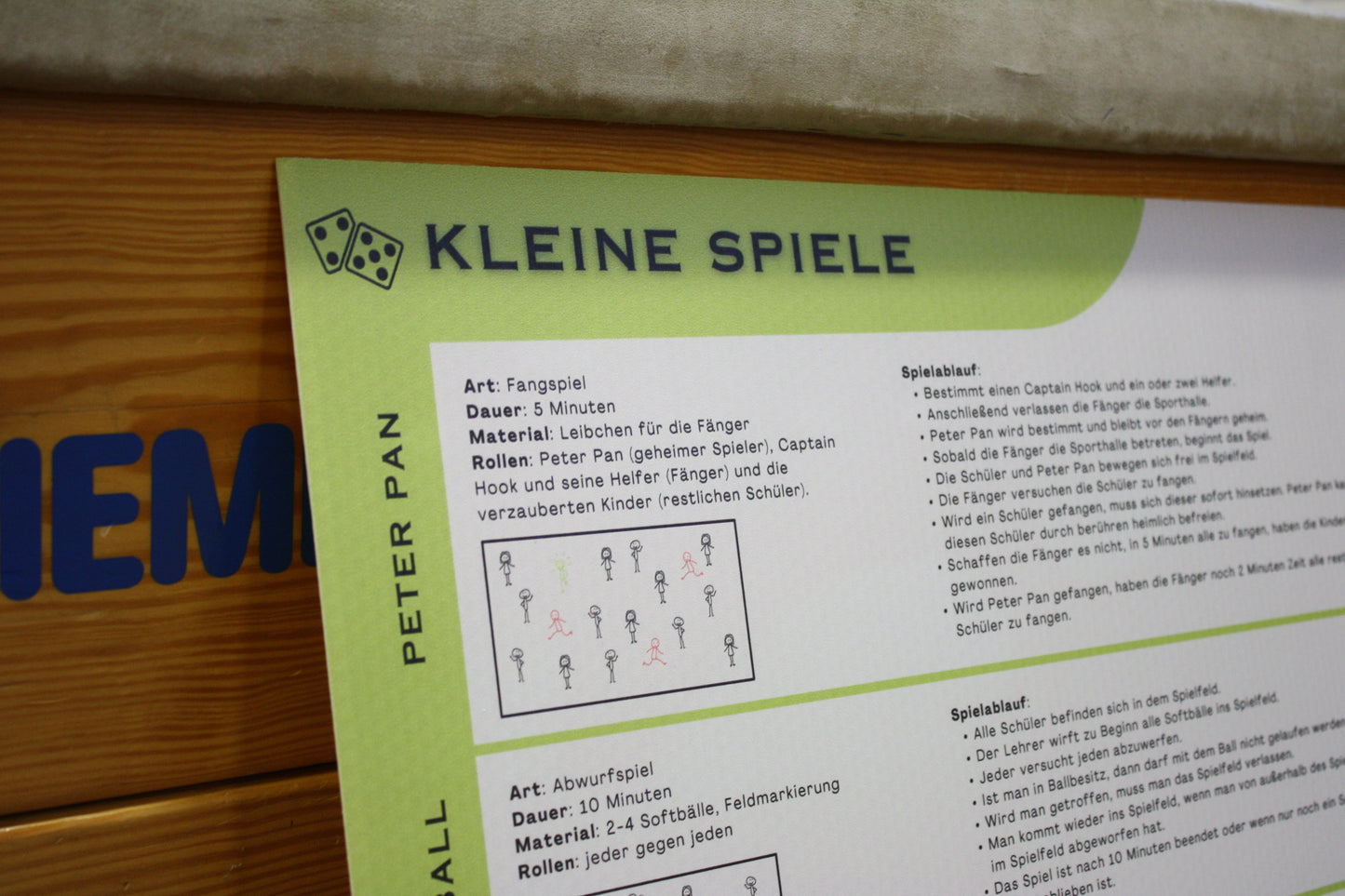 Lerntafel Kleine Spiele