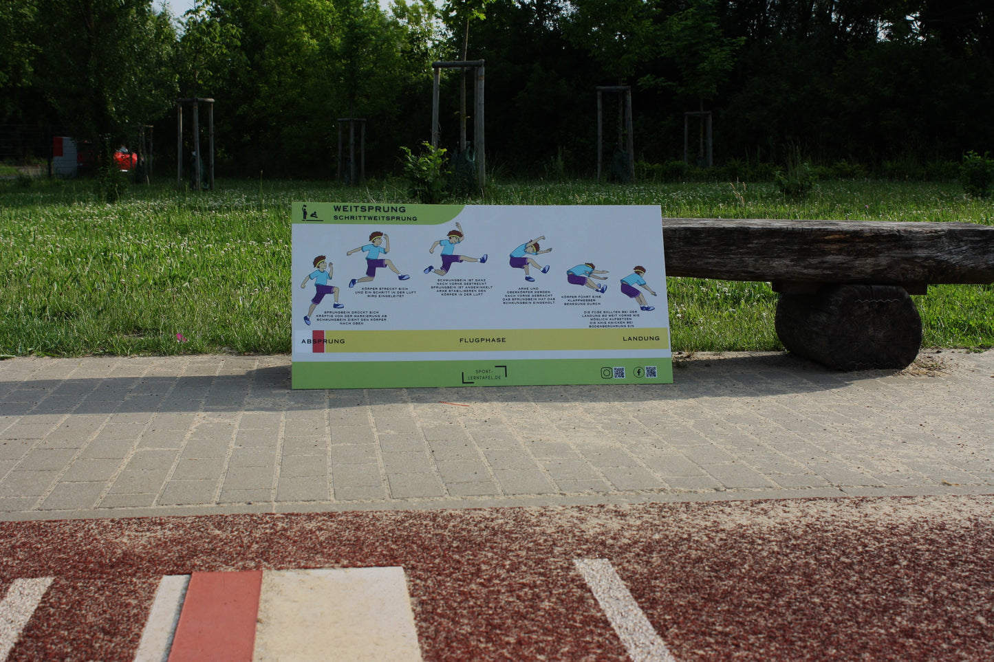 Lerntafel Leichtathletik Weitsprung